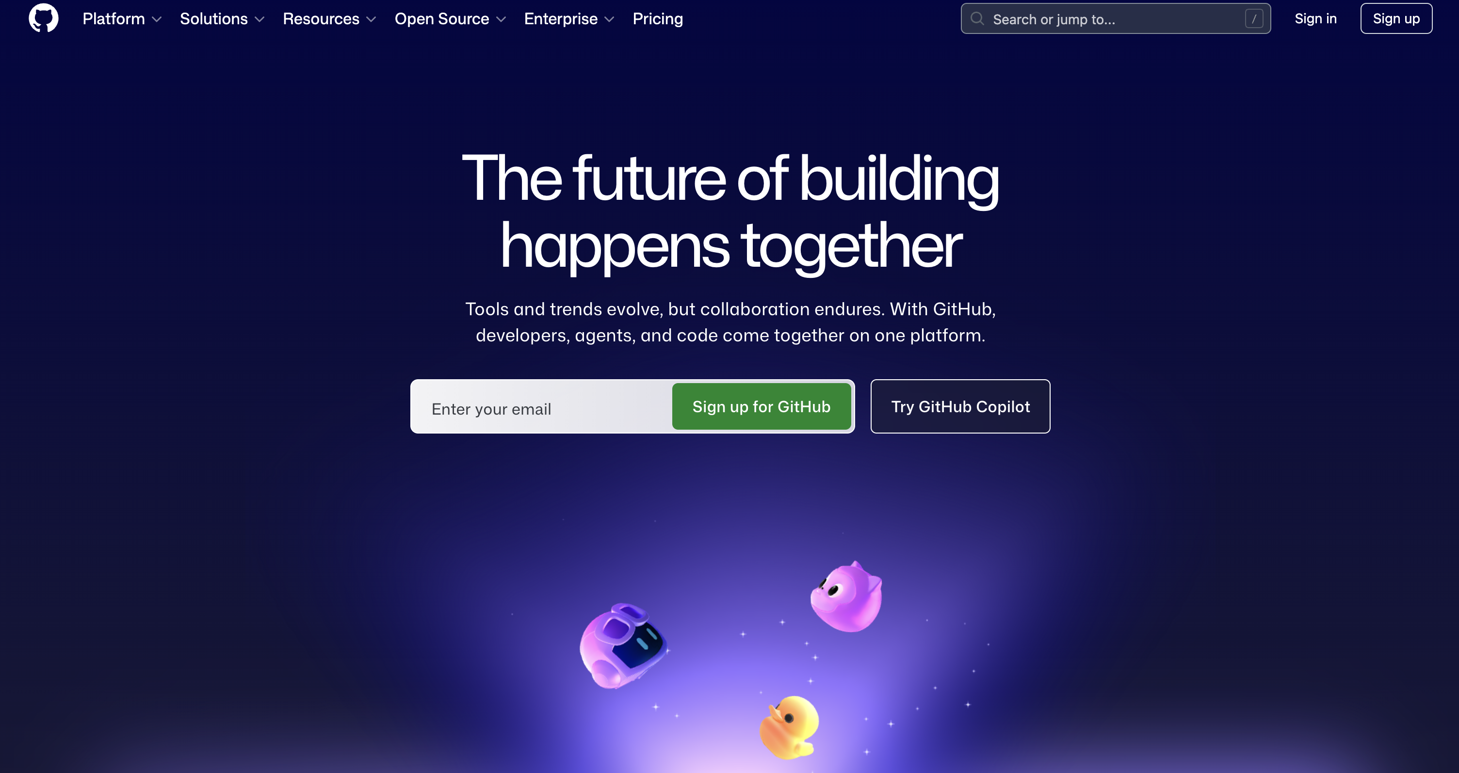 GitHub 첫 화면 가입
